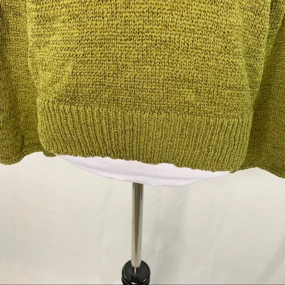 J. Crew flared sleeve swing green v-neck sweater - Picture 4 of 14